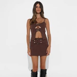 BY.DYLN Ren Top Brown Size S